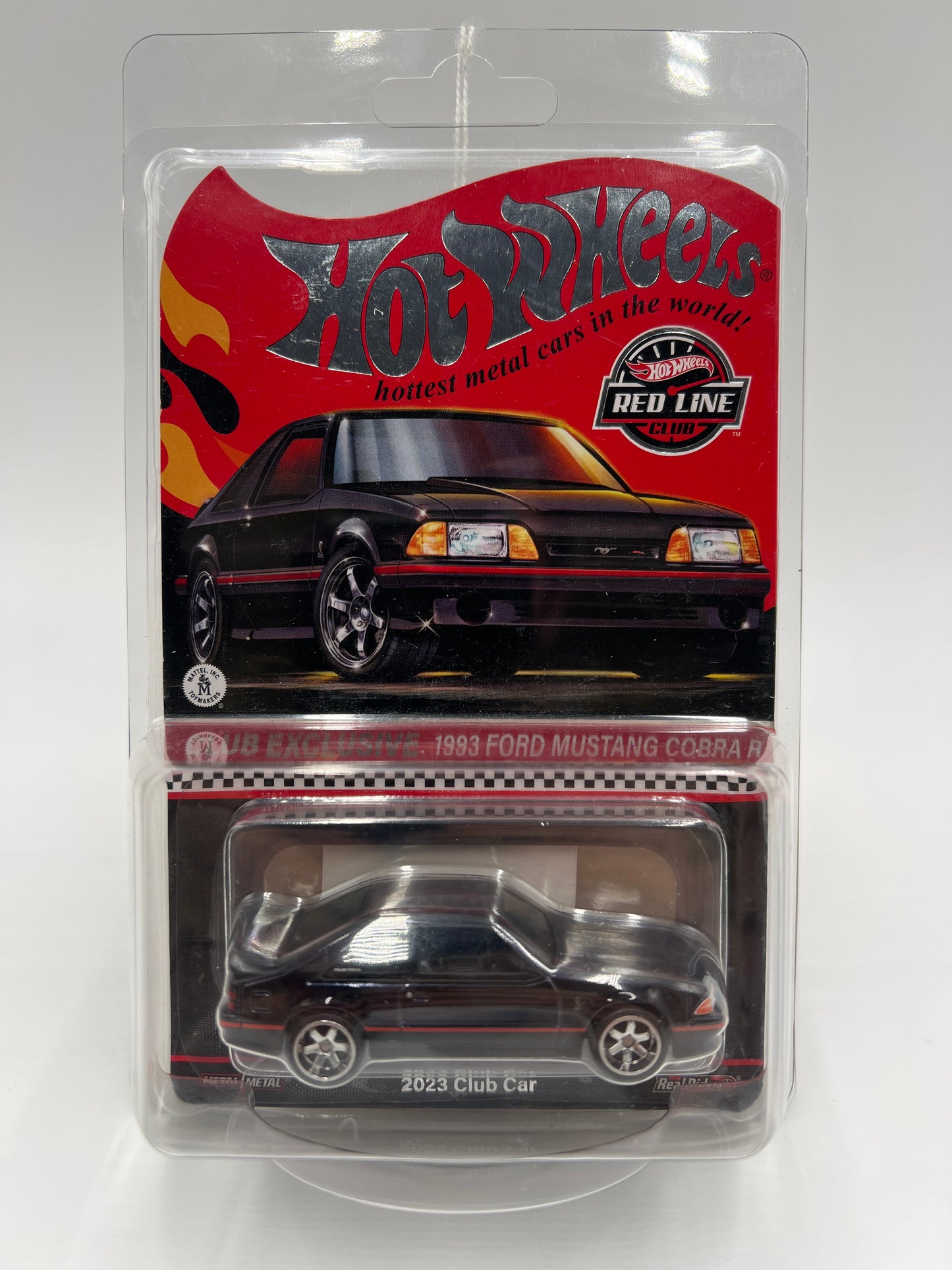 2023 Hot Wheels RLC Club Exclusive 1993 Ford Mustang Cobra R Black W/Protector