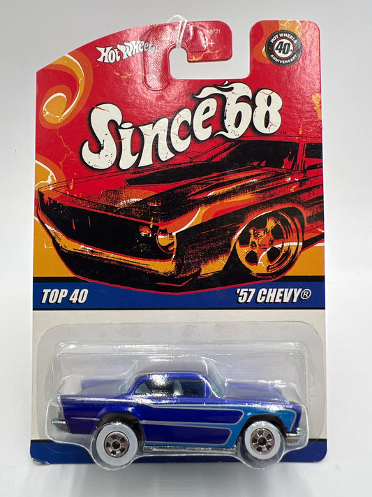 Hot Wheels Since 68 Top 40 #11 57 Chevy Blue