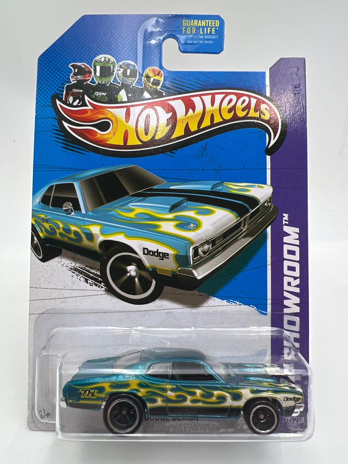 2013 Hot Wheels Super Treasure Hunt #217 71 Dodge Demon Blue W/ Protector