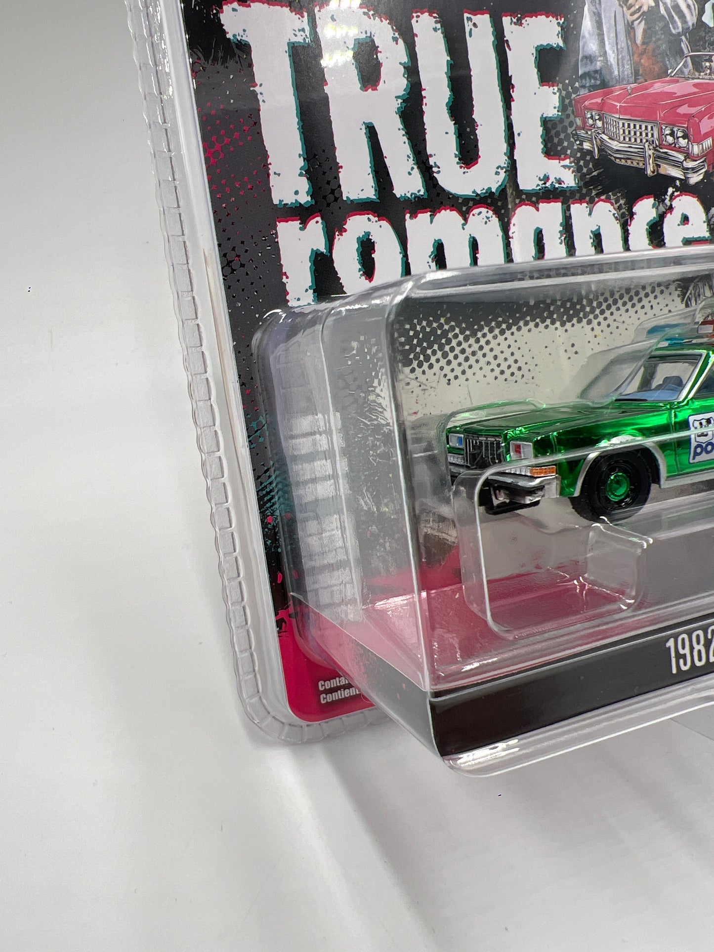 Greenlight Hollywood Series 43 True Romance CHASE 1982 Plymouth Gran Fury Chrome Green