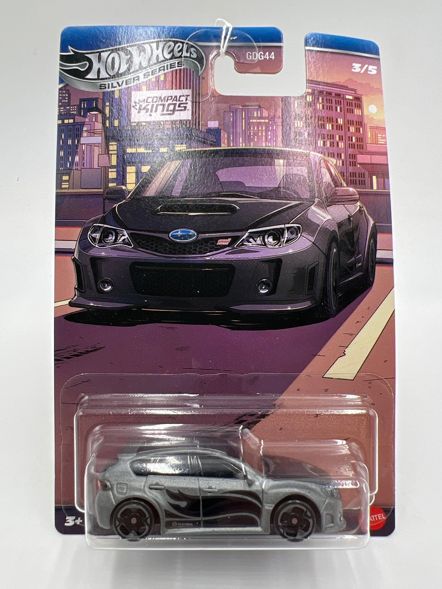 2025 Hot Wheels Silver Series Compact Kings #3 Subaru WRX STI Gray 152B