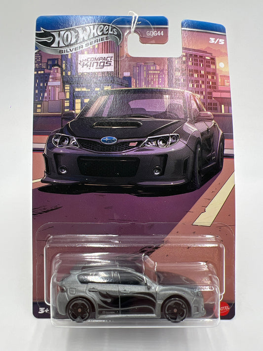 2025 Hot Wheels Silver Series Compact Kings #3 Subaru WRX STI Gray 152B