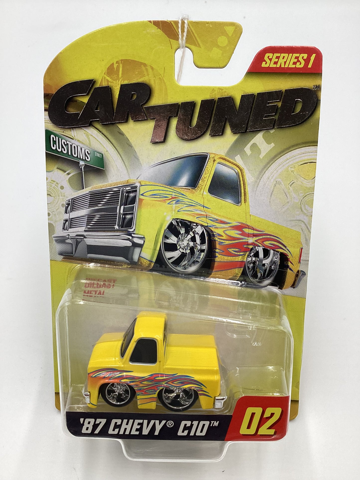 2024 Car Tuned Series 1 #02 87 Chevy C10 Yellow Walgreens Exclusive SR