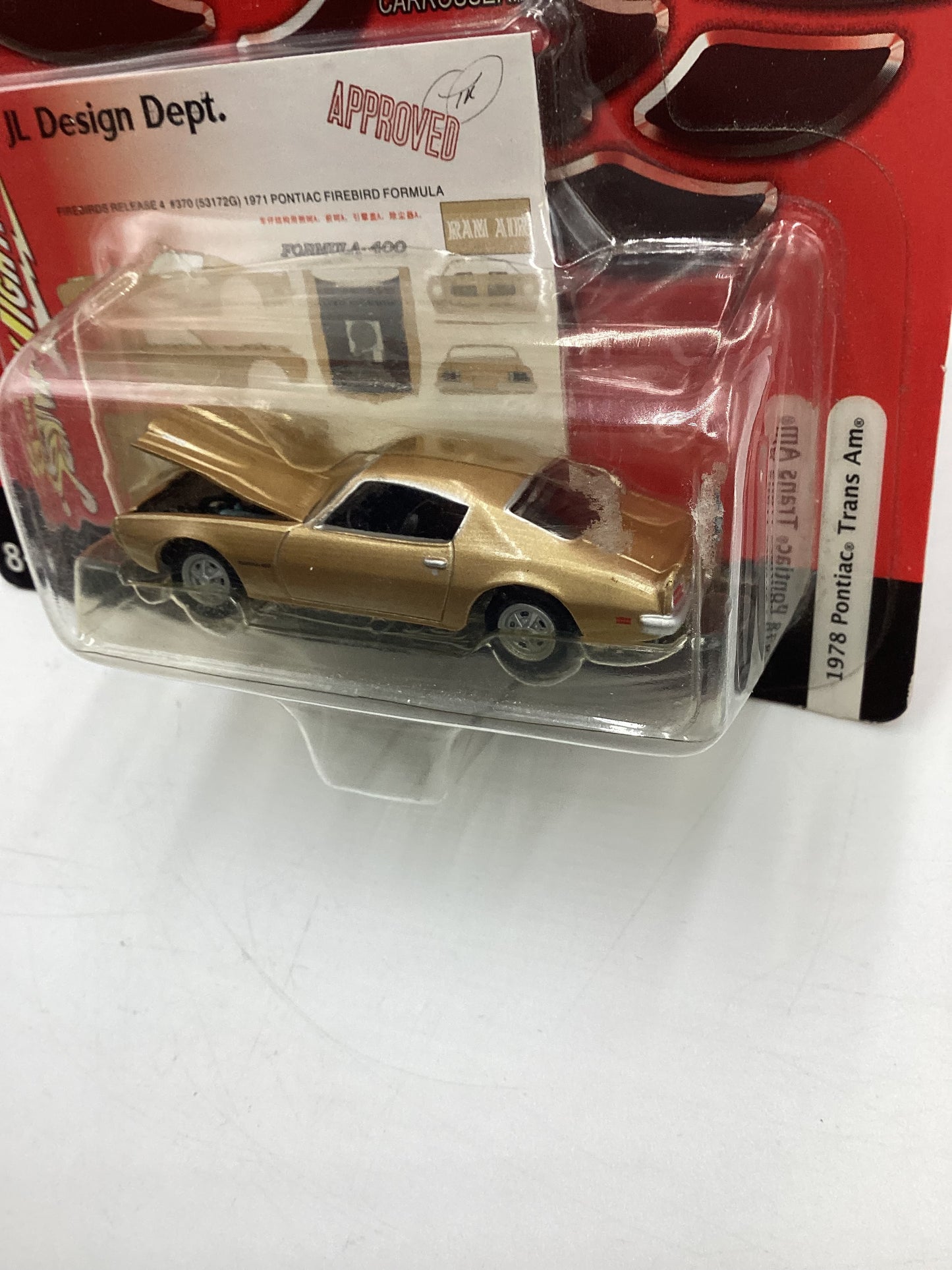 Johnny Lightning Firebird 1978 Pontiac Trans Am Formula Gold 185C