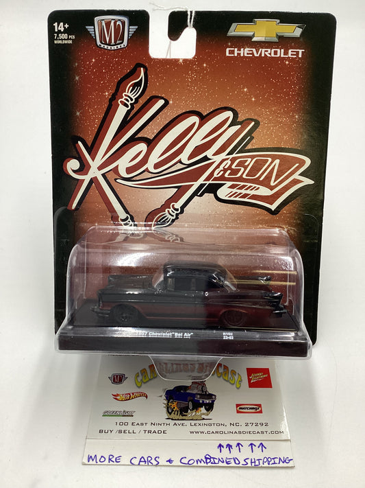 M2 Machines Kelly and Son 1957 Chevrolet Bel Air Black W/Red R102 191C