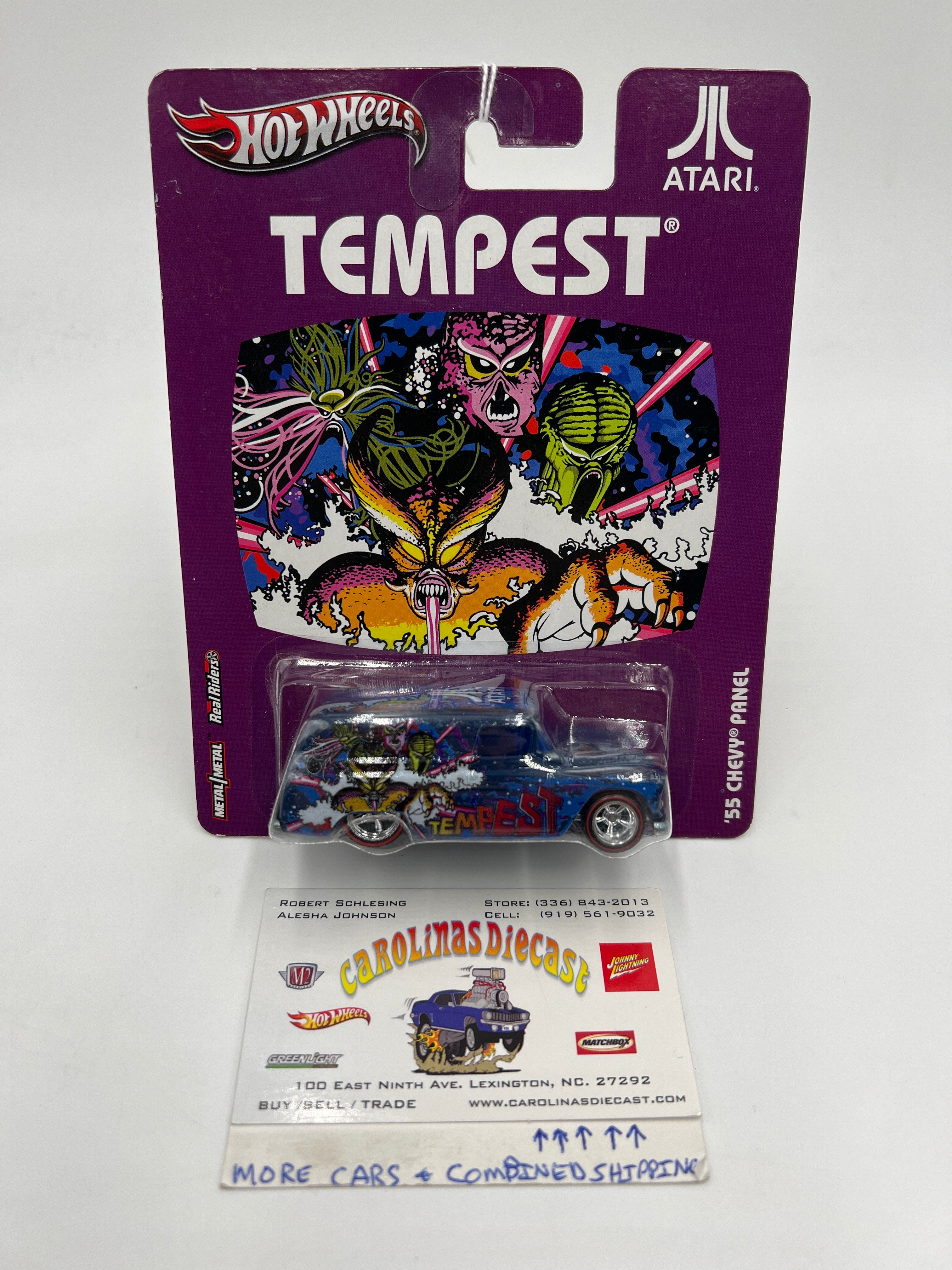 Hot Wheels Pop Culture Atari Tempest 55 Chevy Panel Blue 269A