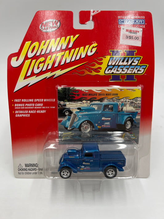 Johnny Lightning Willys Gassers 1933 Willys Monte Grubb Blue 221E