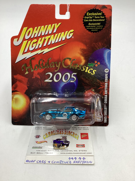 Johnny lightning Holiday Classics 2005 #5 1965 Shelby Cobra Daytona Coupe 189E