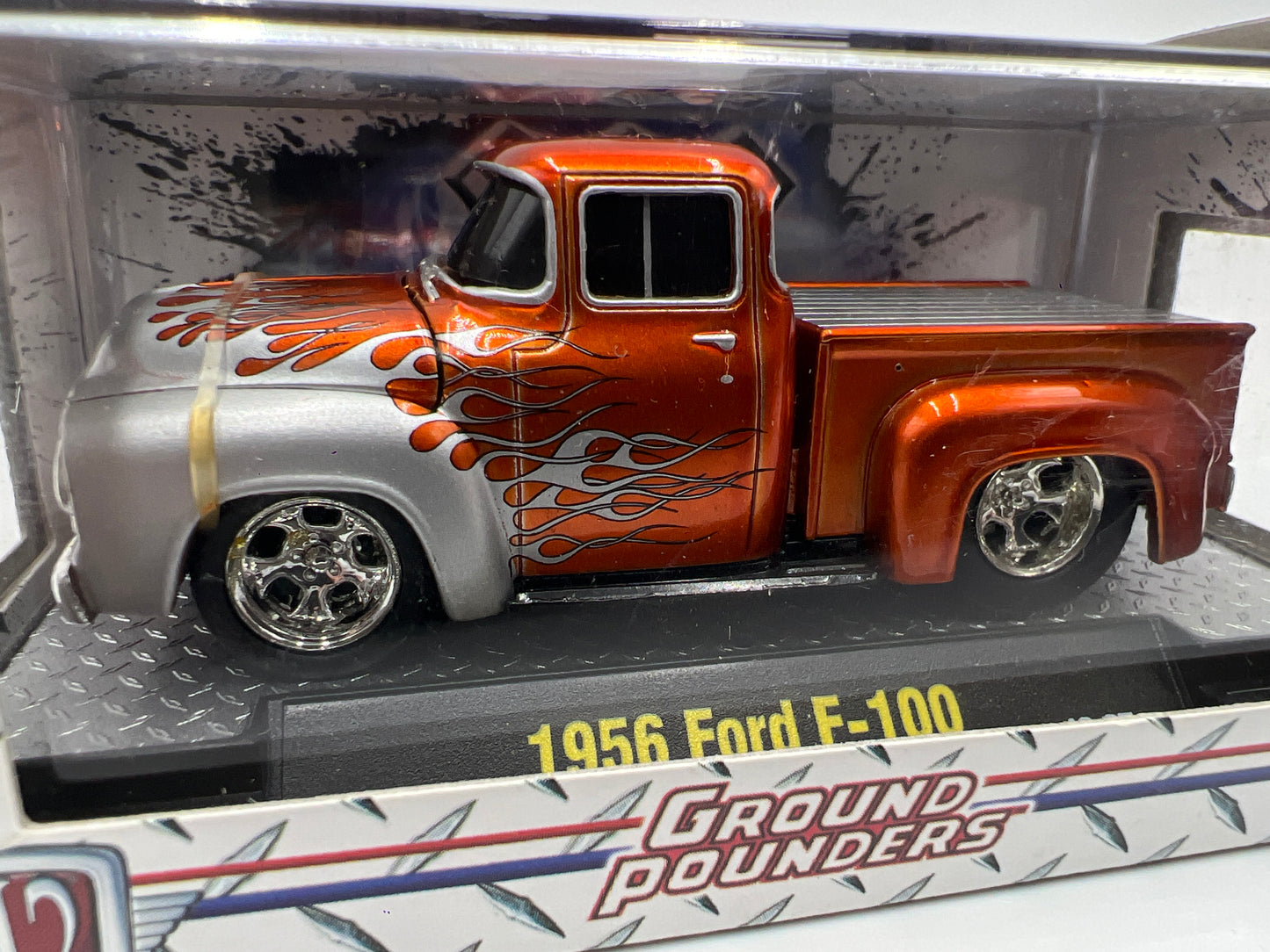 M2 Machines Ground Pounders 1956 Ford F-100 Orange 10-07