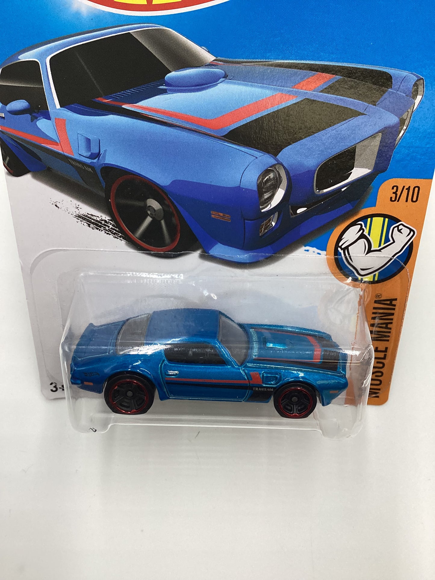 2016 Hot Wheels #123 73 Pontiac Firebird Blue 47F