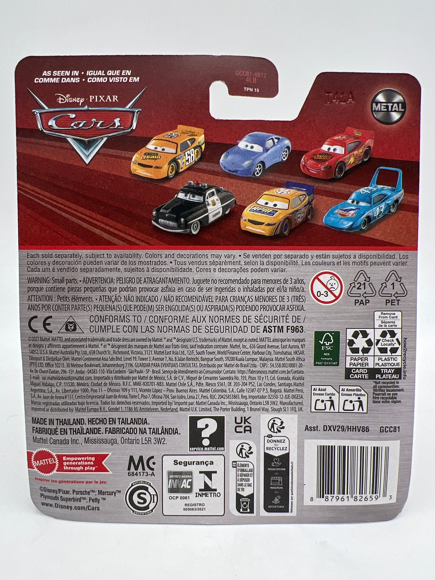 Disney Pixar Cars Lightning McQueen With Rusteze Sign 138C