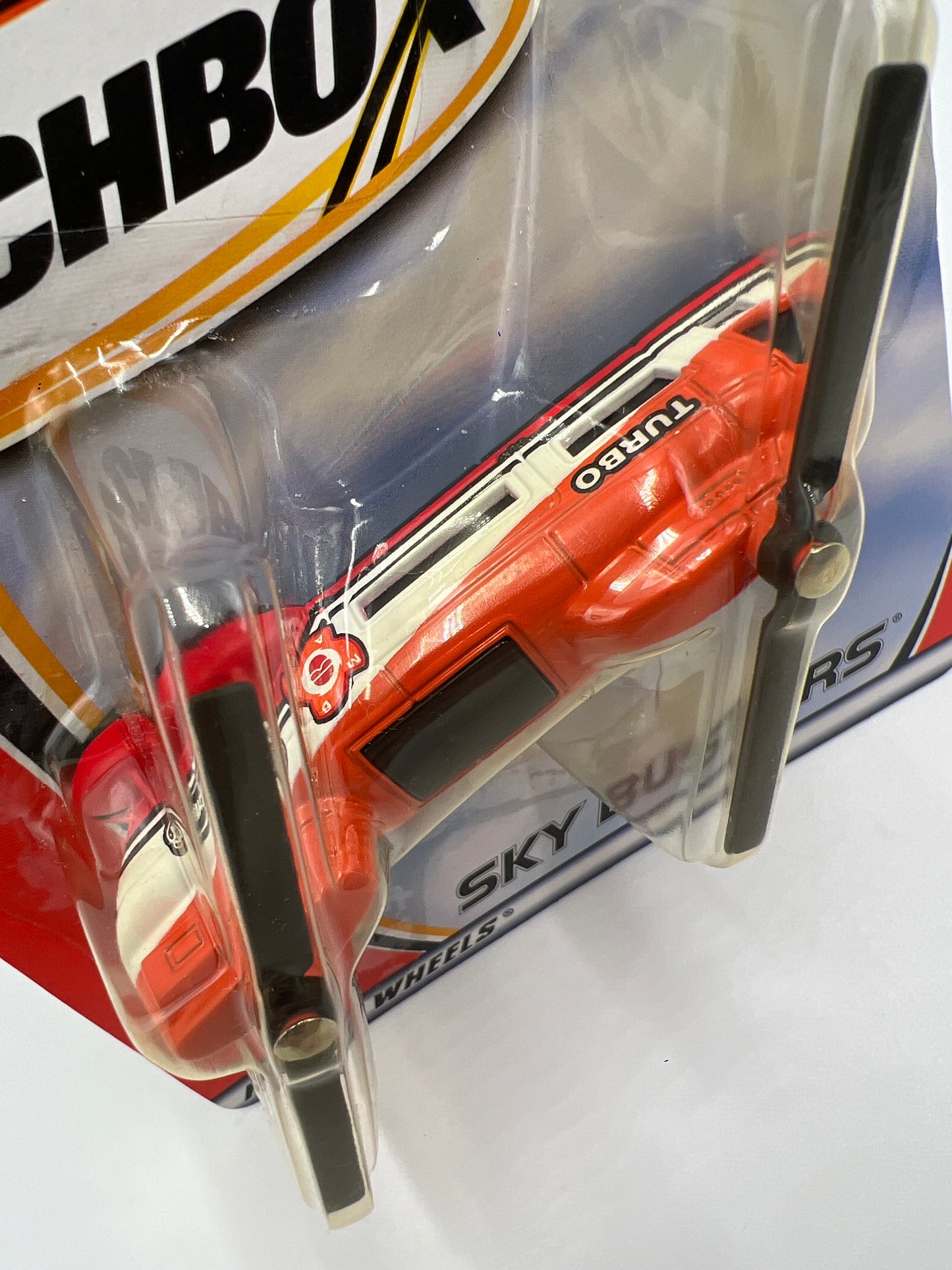 Matchbox Sky Busters Transport Helicopter Turbo White/Orange PP2