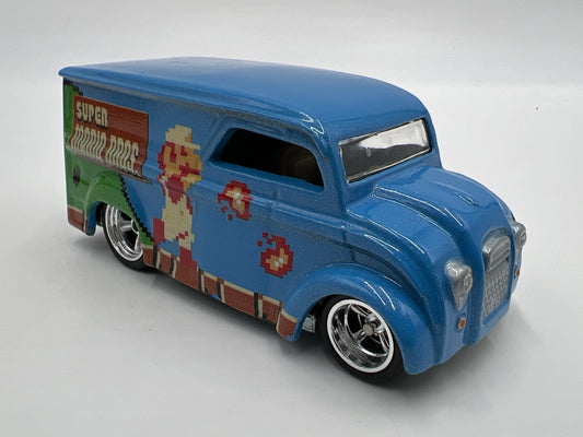 Hot Wheels 1/64 Premium Super Mario Bros Dairy Delivery Blue Loose