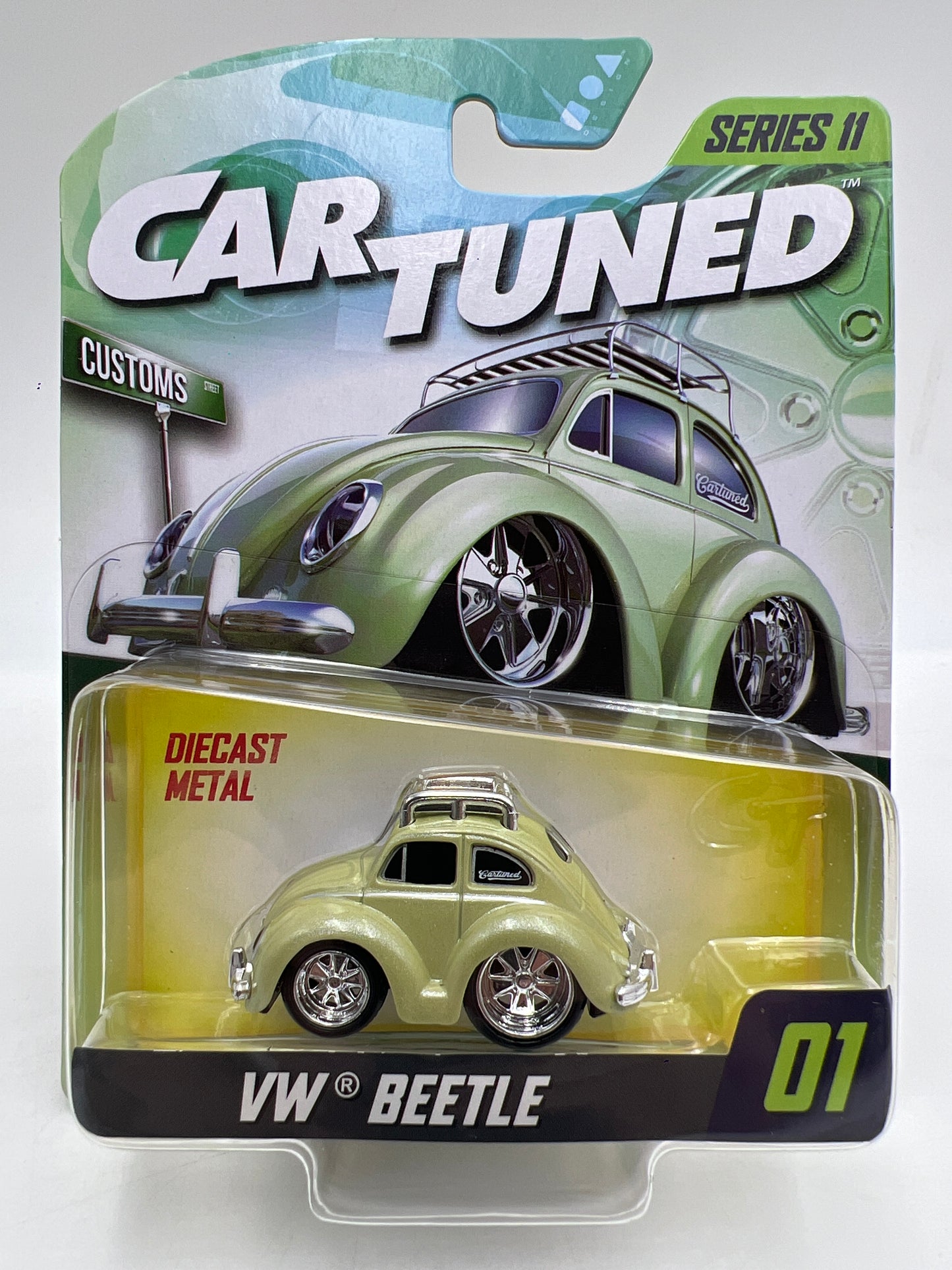 MGA Car Tuned Mainline Series 11 #1 VW Beetle Light Green