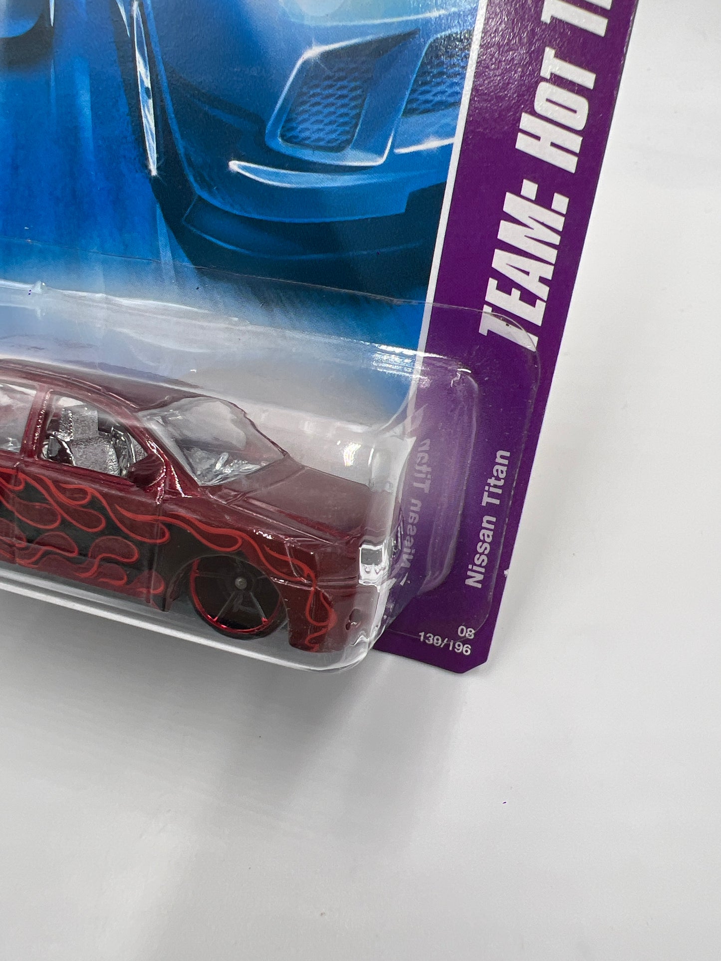 2008 Hot Wheels Team Hot Trucks #139 Nissan Titan Red 82C