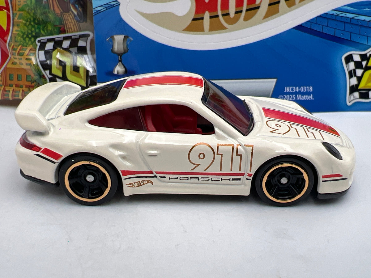 2026 Hot Wheels Mystery Models Series 2 #3 CHASE Porsche 911 GT2 White