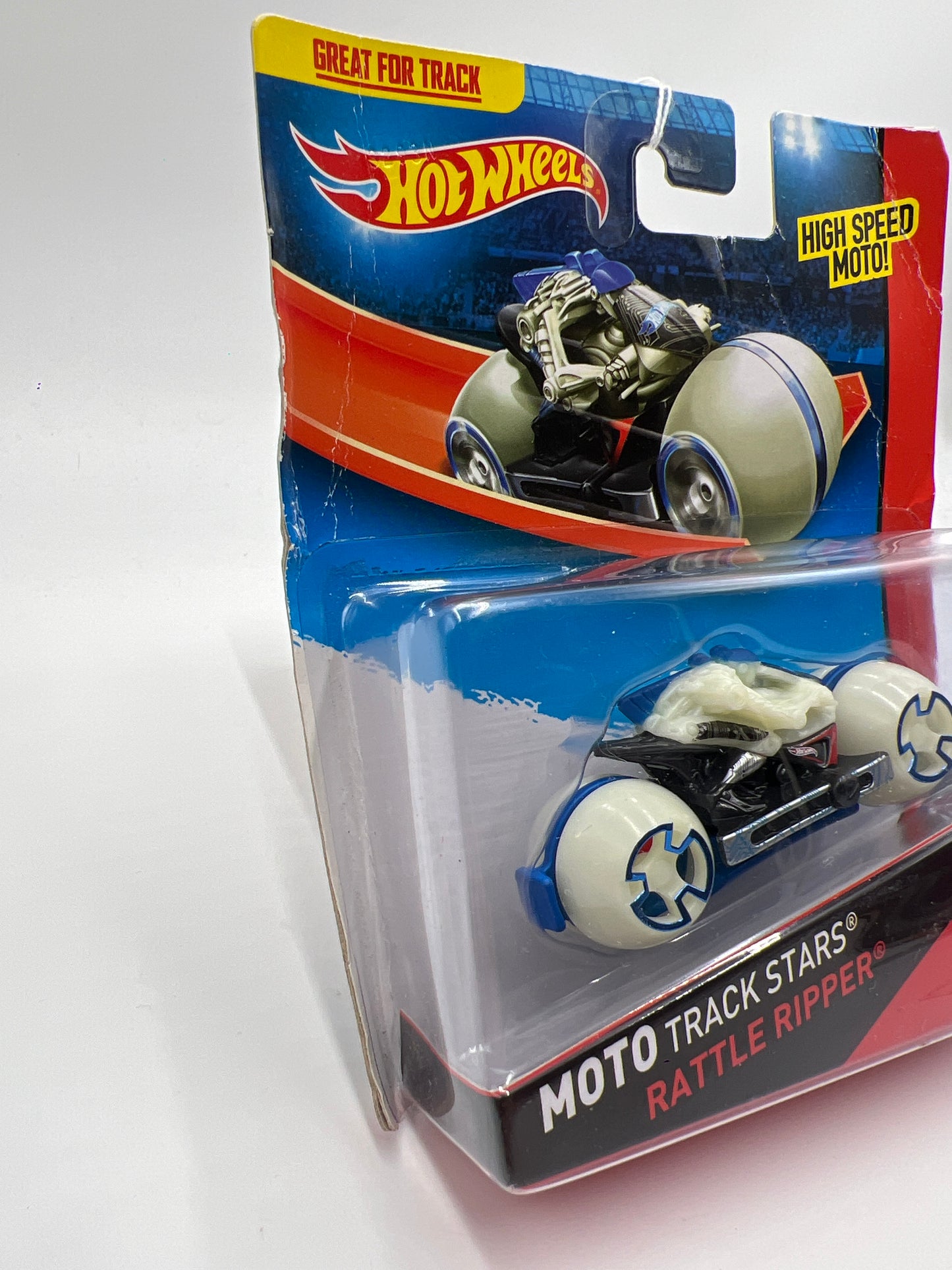 Hot Wheels High Speed Moto Track Stars Rattle Ripper Bad Card SR