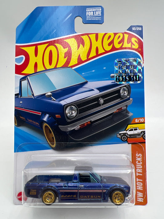 2025 Hot Wheels Factory Sealed Super Treasure Hunt #93 1975 Datsun Sunny Truck B120 Blue W/Protector
