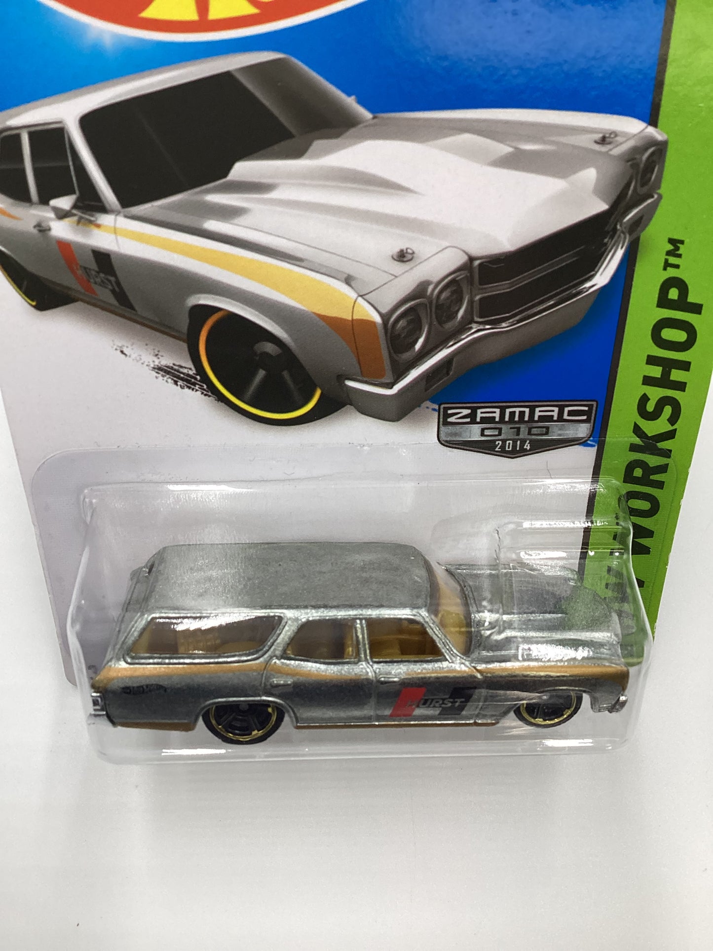 2014 Hot Wheels #245 Zamac 010 70 Chevelle SS Wagon Hurst