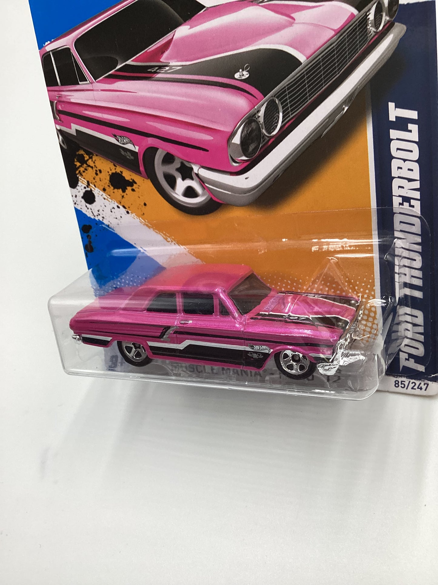 2012 Hot Wheels Ford #85 Ford Thunderbolt Pink Walmart Exclusive