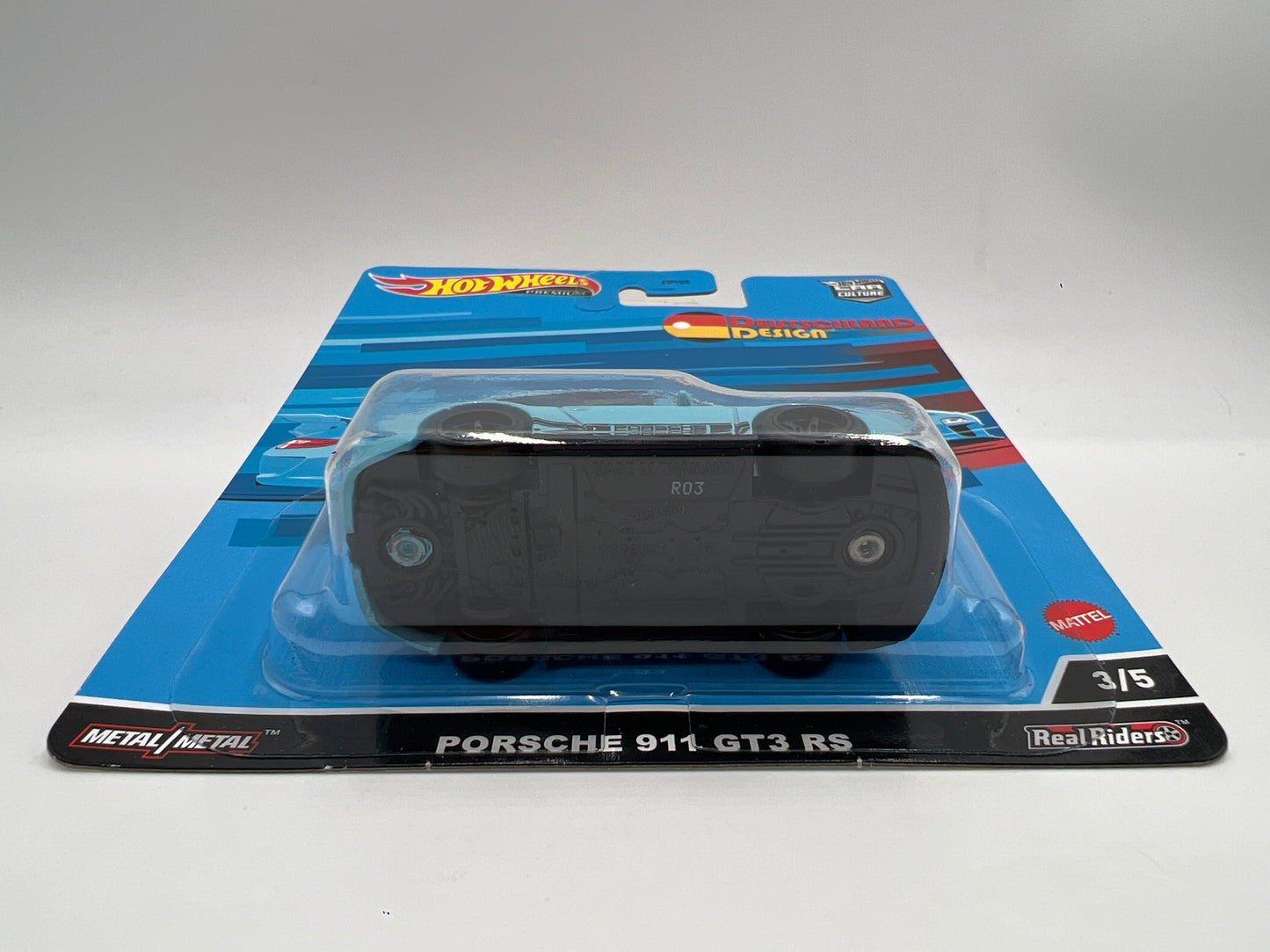 Hot Wheels Premium Deutschland Design #3 Porsche 911 GT3 RS Light Blue 254A