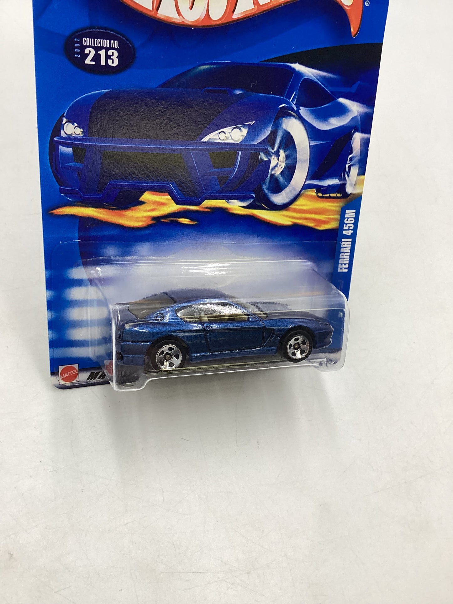 2002 Hot Wheels #213 Ferrari 456M Blue 5SP Wheels Factory Sealed