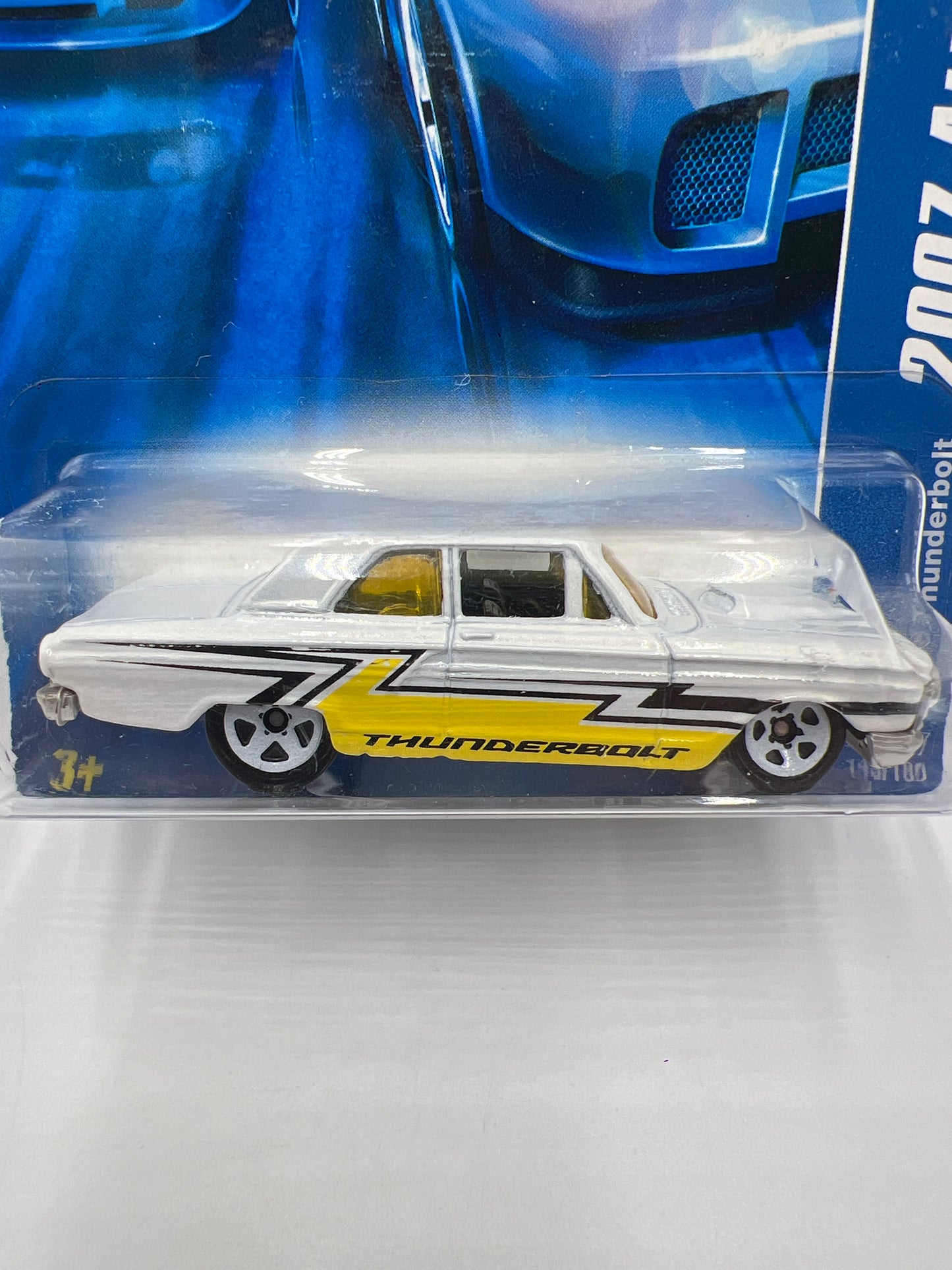 2007 Hot Wheels All Stars #143 Ford Thunderbolt White 27F