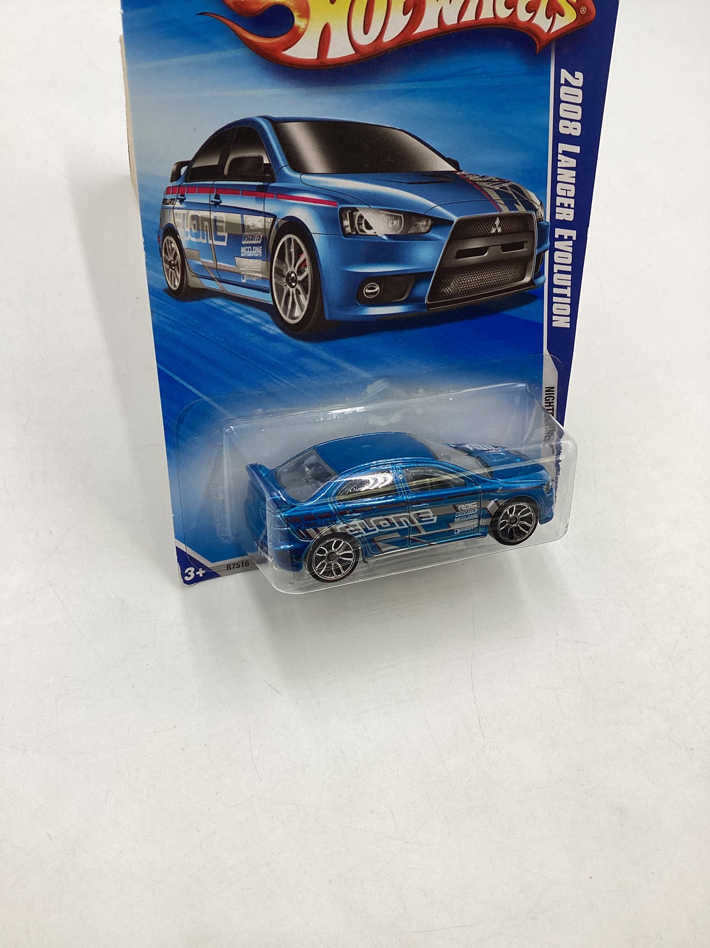 2010 Hot Wheels #091 Blue 2008 Lancer Evolution 91D