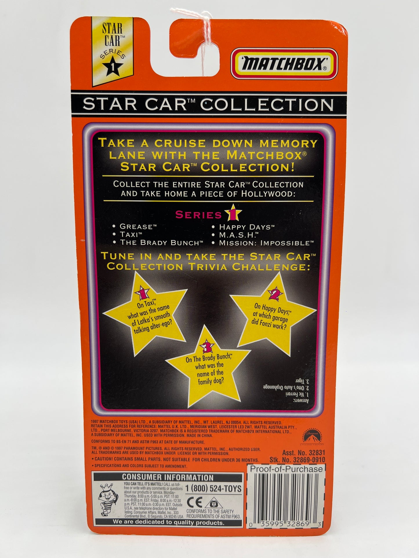 Matchbox Star Car Collection Grease Greased Lightning