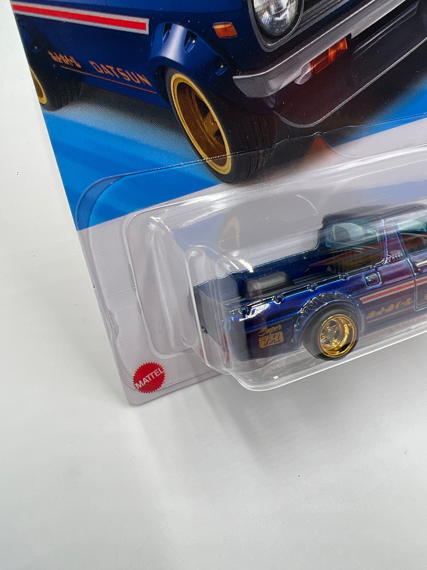 2025 Hot Wheels D Case Super Treasure Hunt #93 1975 Datsun Sunny Truck B120 Blue W/Protector #1
