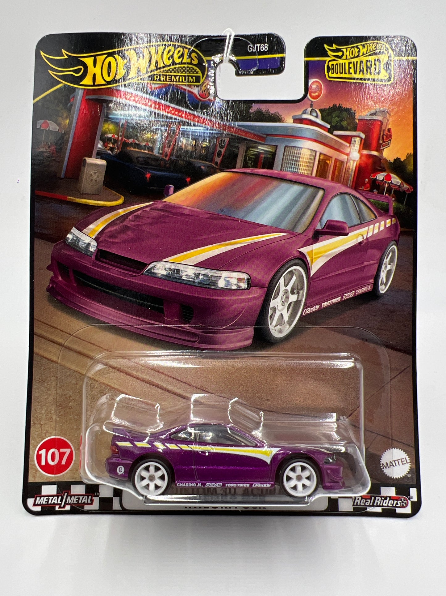 Hot Wheels Premium Boulevard #107 Custom 01 Acura Integra GSR Purple 259F