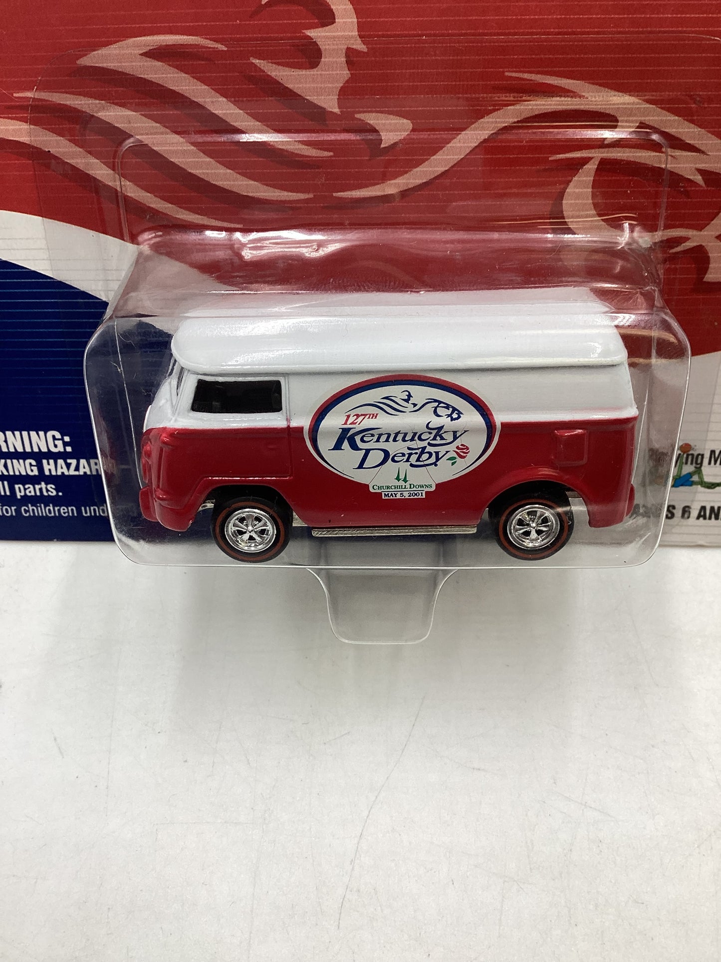 Johnny Lightning 127th Kentucky Derby VW Bus Red 1/2500 214A