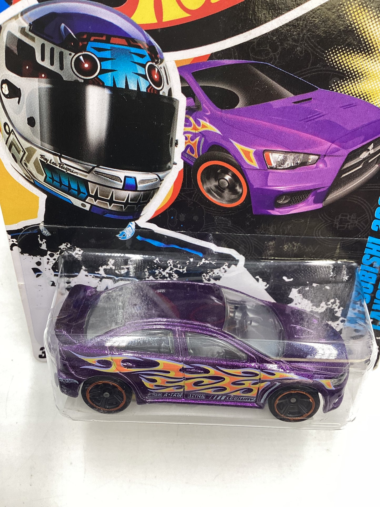 2011 HW Top Rides Blue Driver Picks *VHTF* Mitsubishi 2008 Lancer Evolution Purple with protector