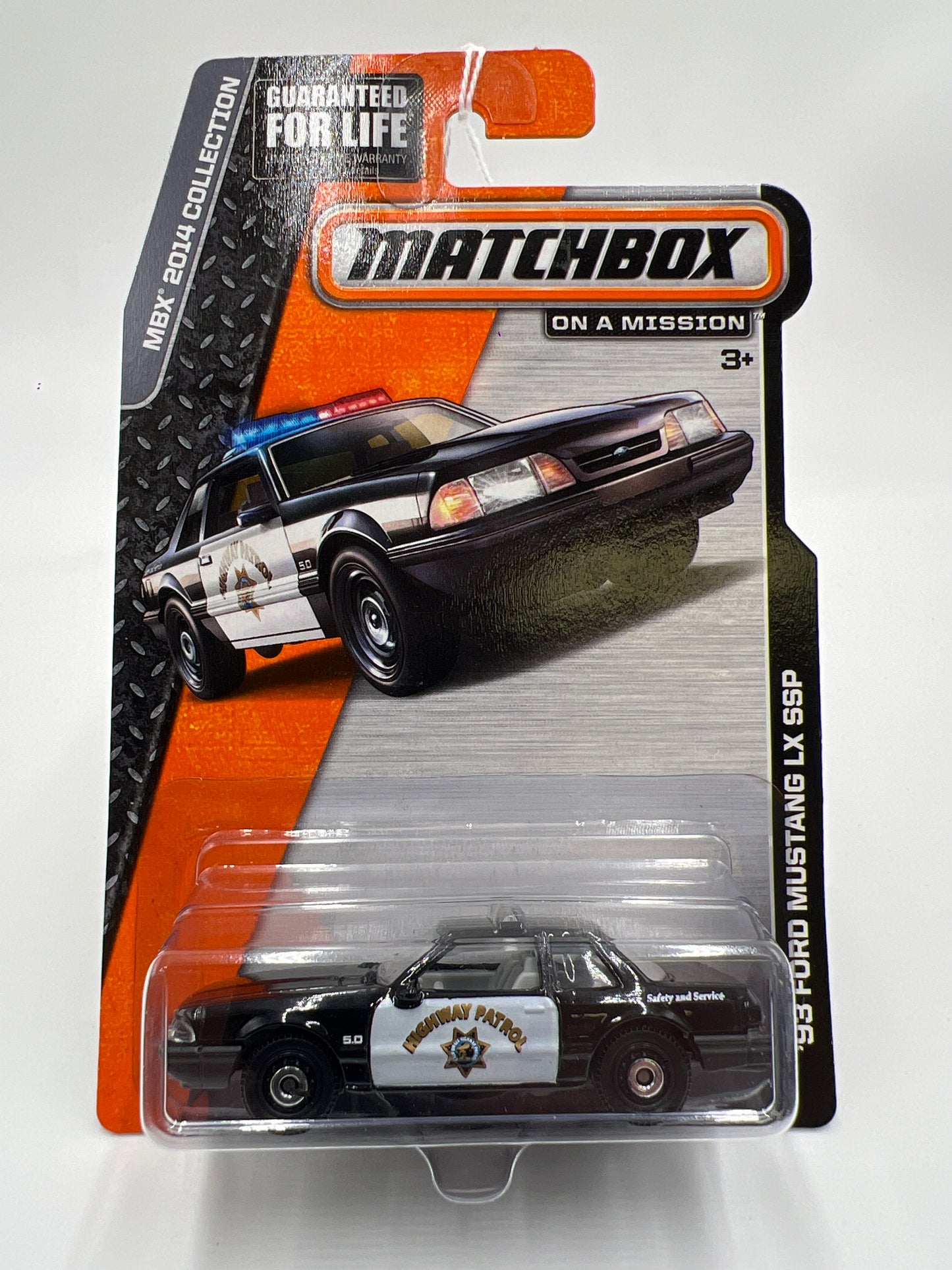 Matchbox MBX 2014 Collection 93 Ford Mustang LX SSP Highway Patrol Black 206C