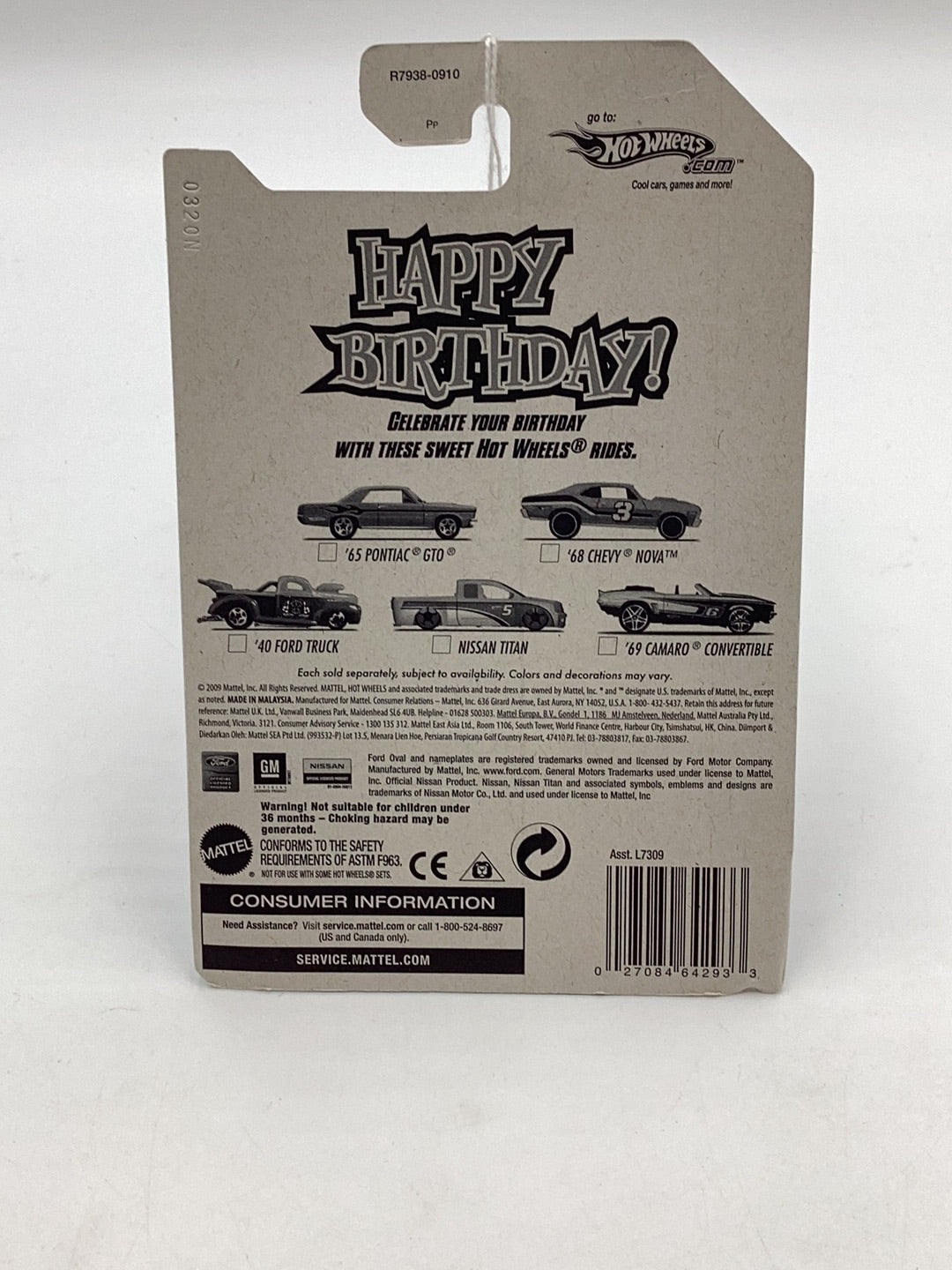 Hot Wheels Happy Birthday Nissan Titan