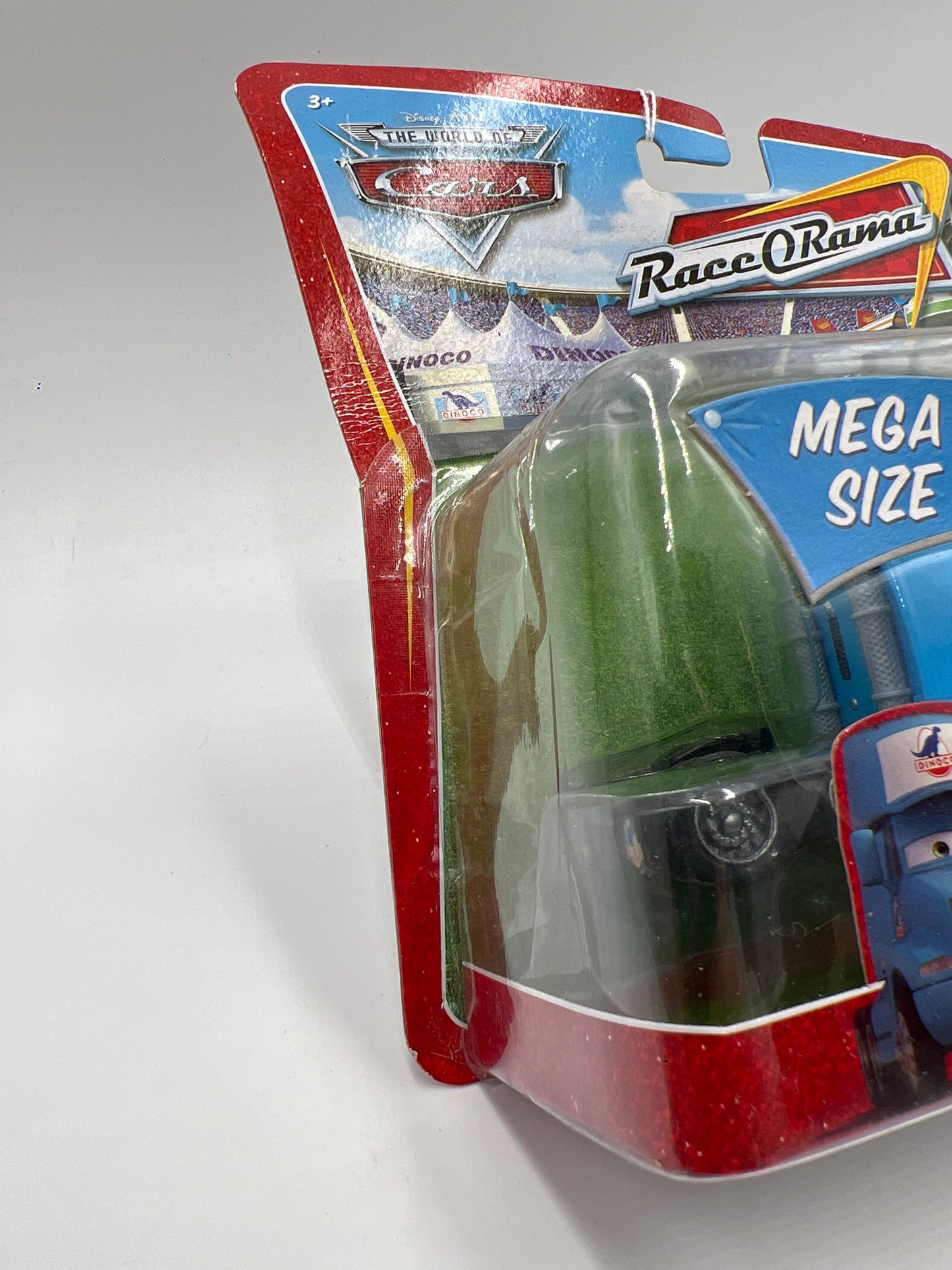 Disney Pixar The World Of Cars Race O Rama #10 Mega Size Gray Semi Dinoco 141F