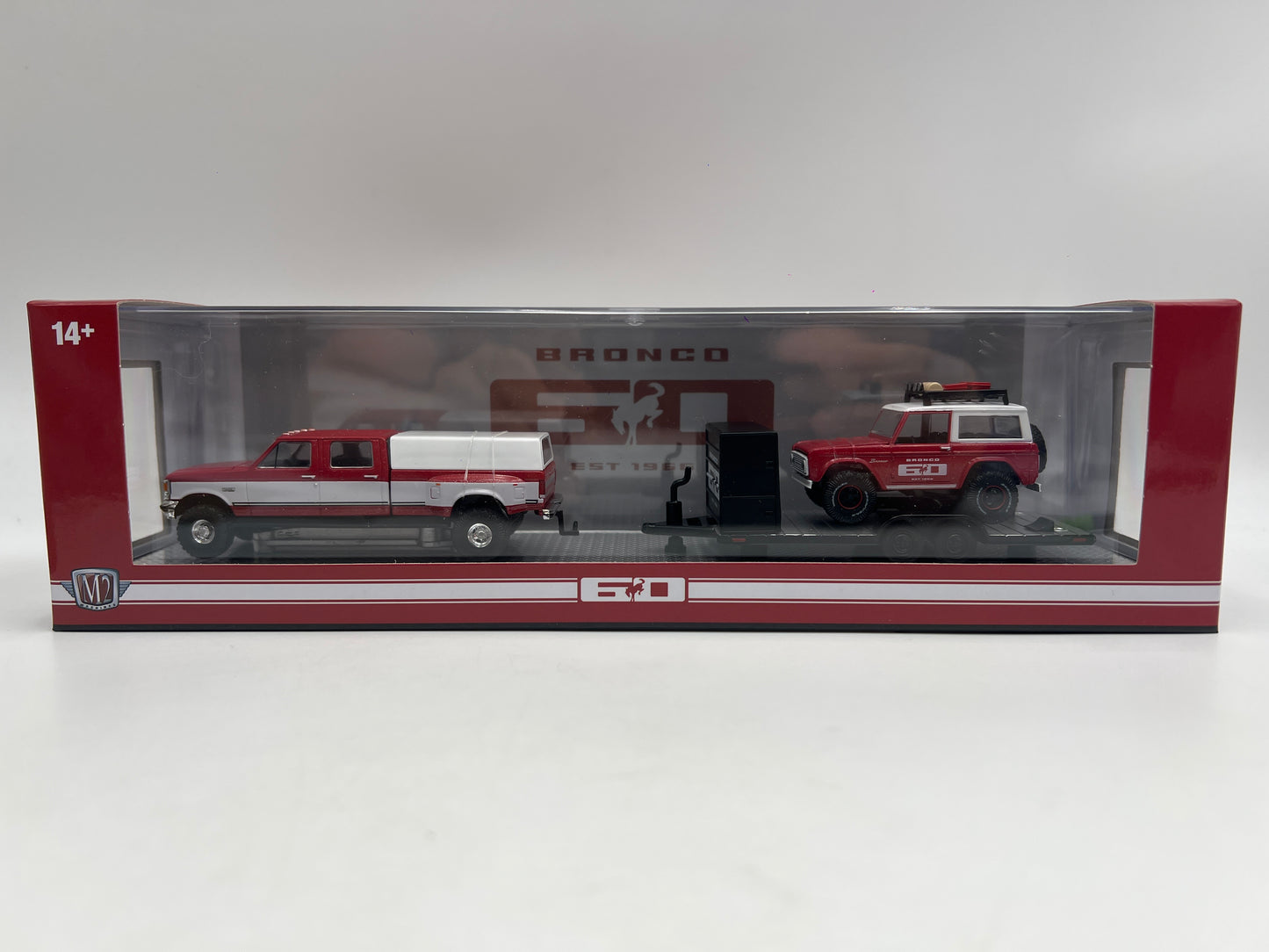 M2 Machines Auto Haulers R100 1987 Ford F-350 Truck & 1966 Ford Bronco