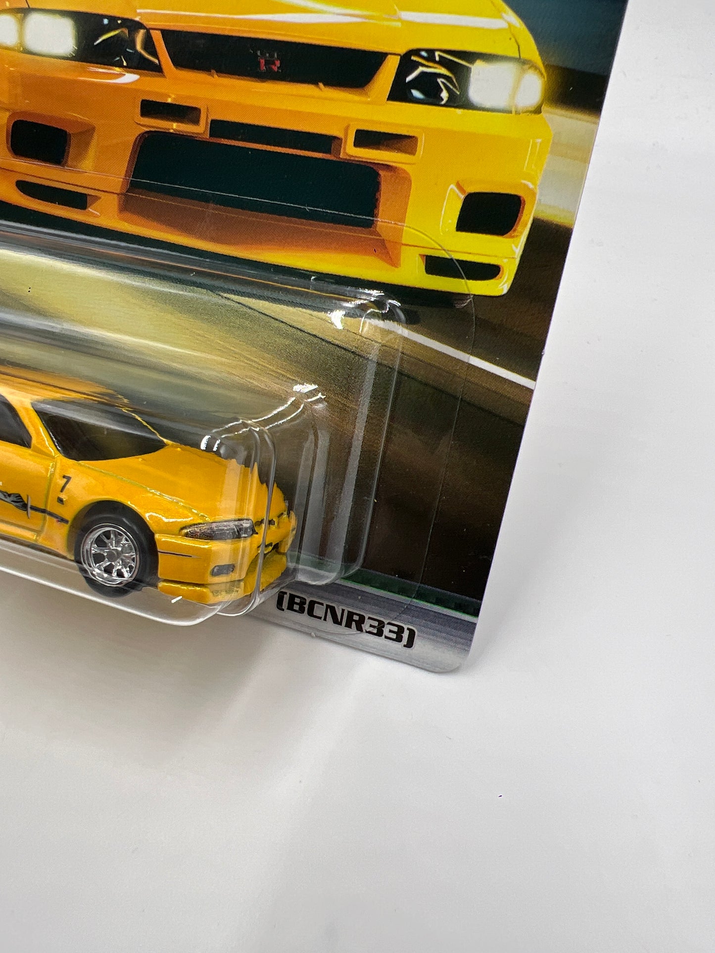 Hot Wheels Fast & Furious Original Fast #5 Nissan Skyline GT-R BCNR33 Yellow W/Protector
