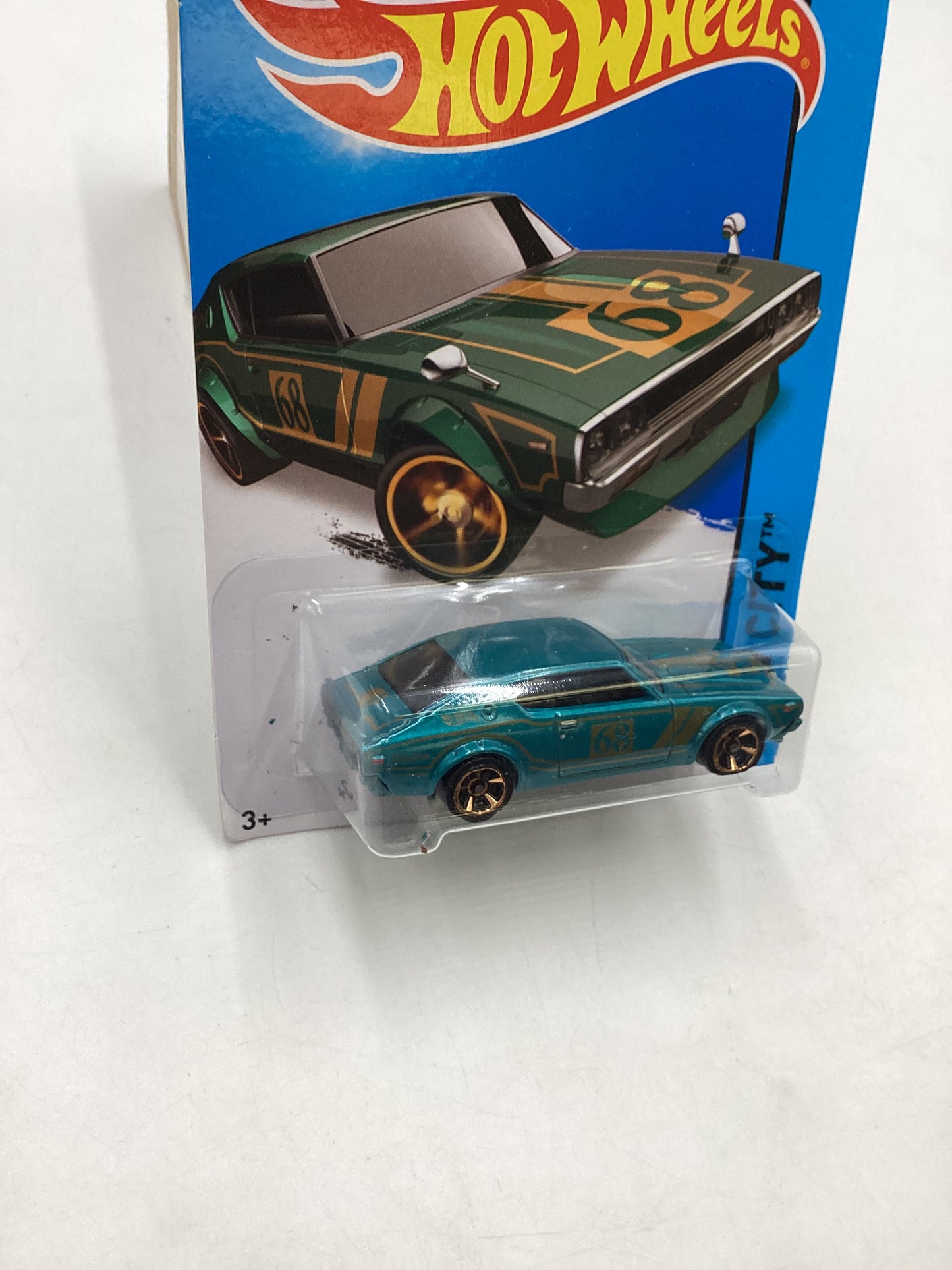 2014 Hot Wheels #023 Teal Nissan Skyline 2000GT-R 80B