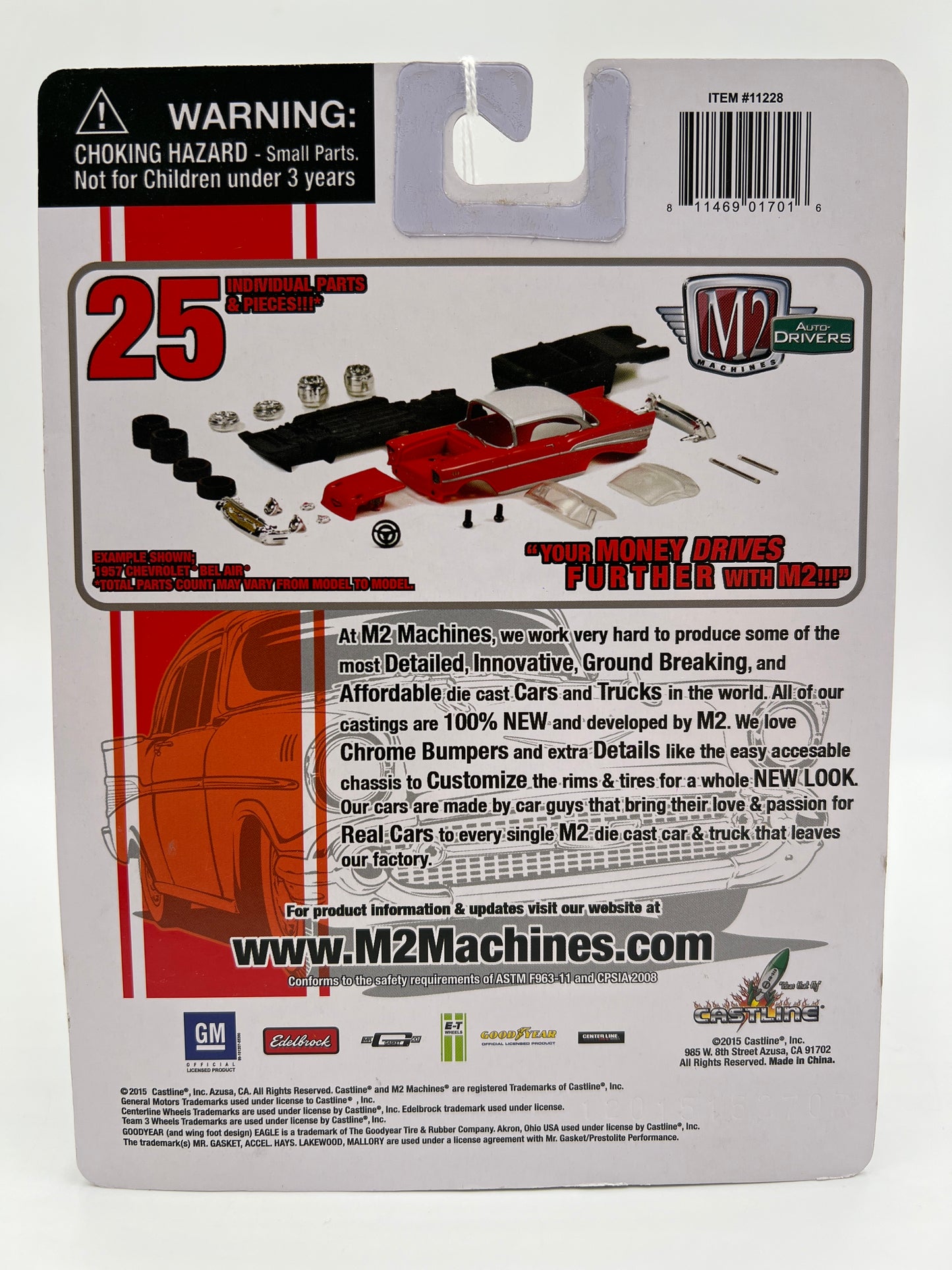 M2 Machines Auto Drivers 1969 Chevrolet Camaro SS RS Blue R32 189B