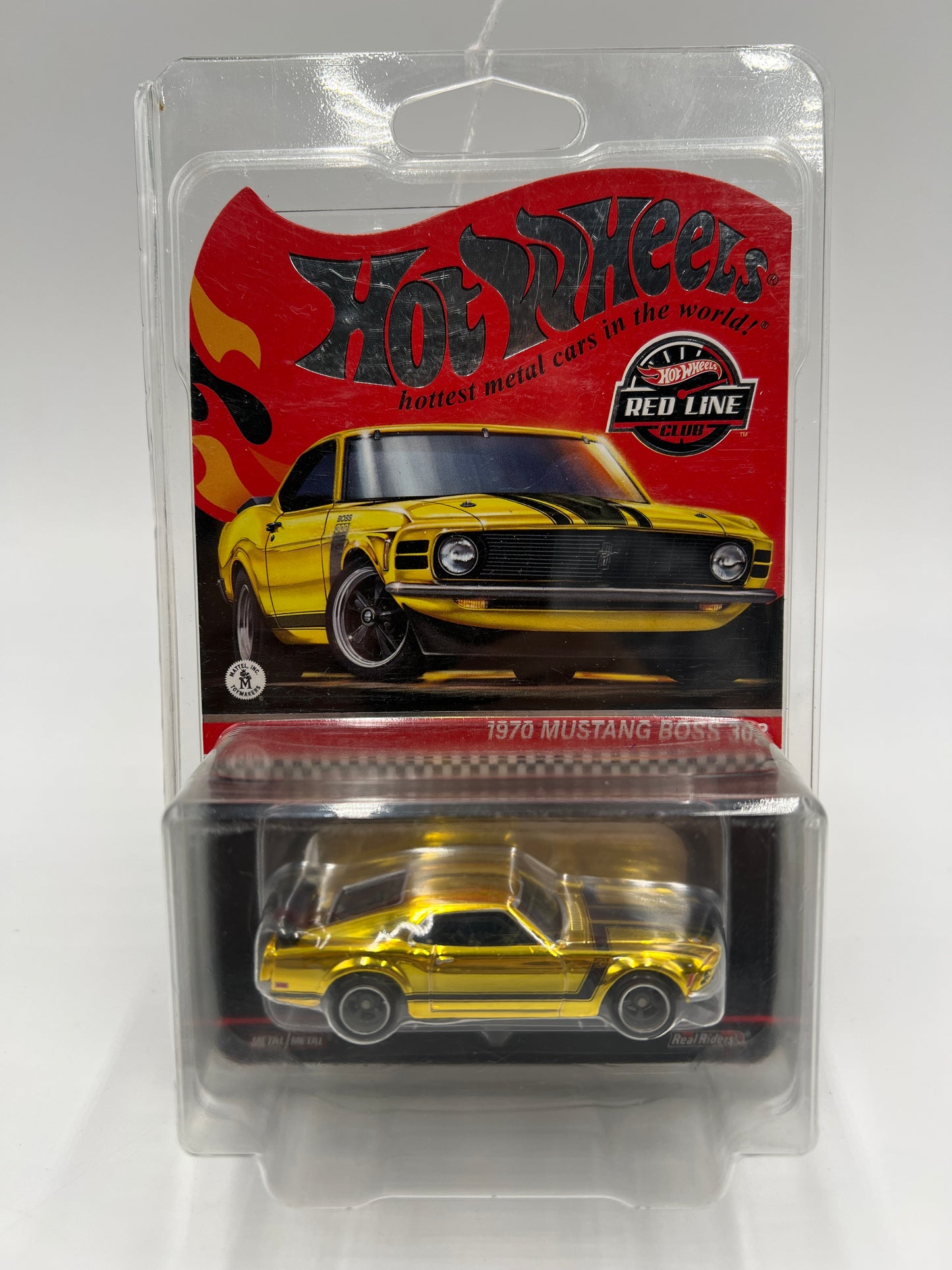2024 Hot Wheels RLC 1970 Ford Mustang Boss 302 Gold W/Protector