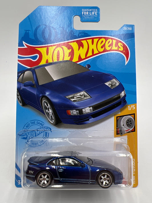 2021 Hot Wheels Super Treasure Hunt #23 Nissan 300ZX Twin Turbo Blue W/Protector