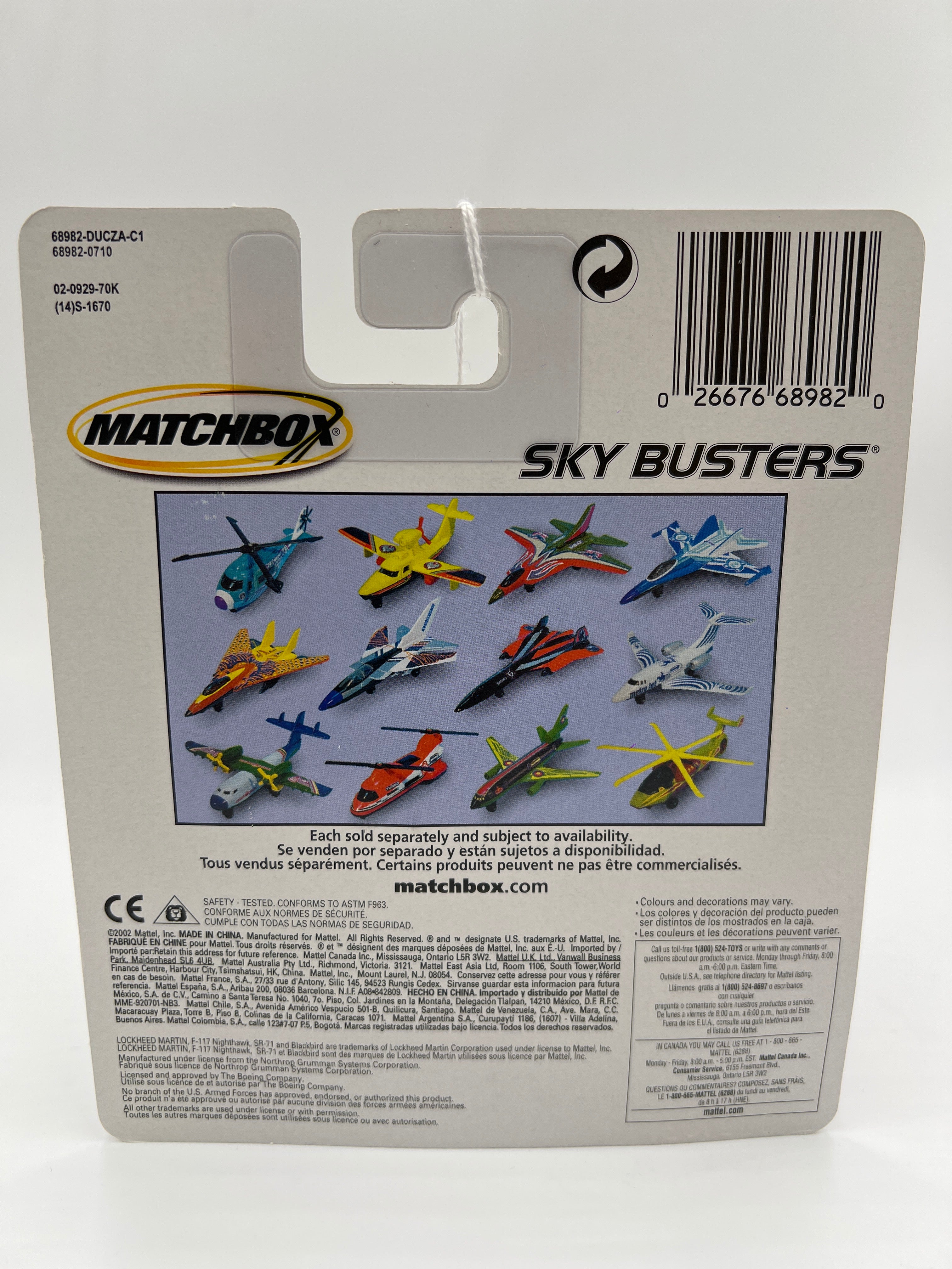Matchbox Sky Busters DC-10 Green Bird TT2 – carolinasdiecast