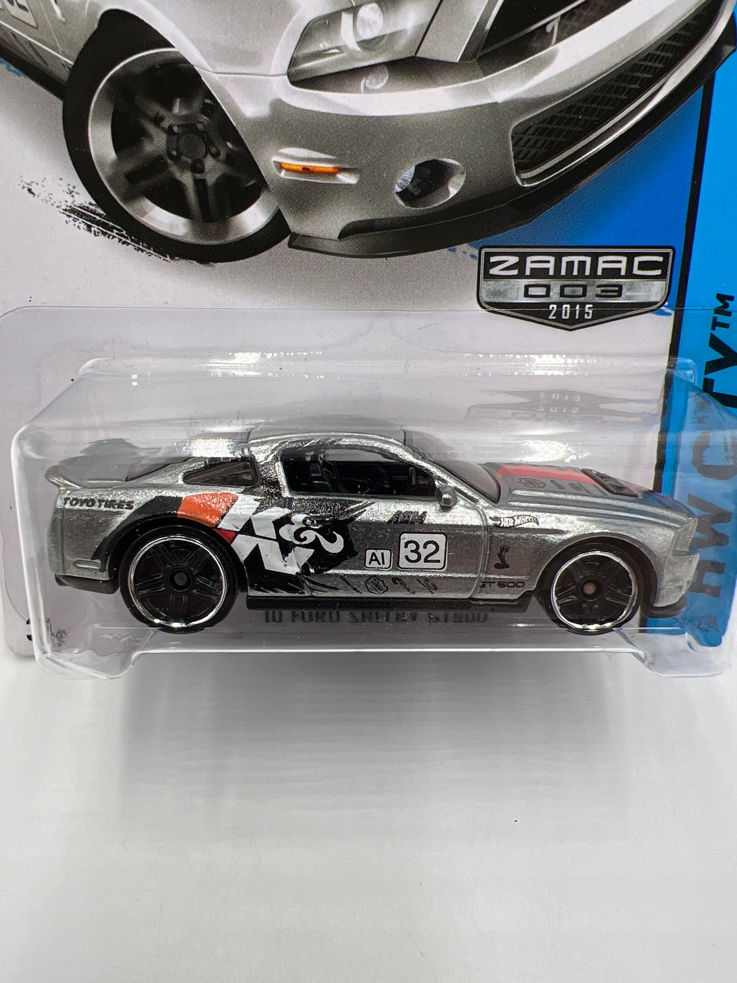 2015 Hot Wheels Walmart Exclusive Zamac 003 #11 10 Ford Shelby GT500 K&N 143A