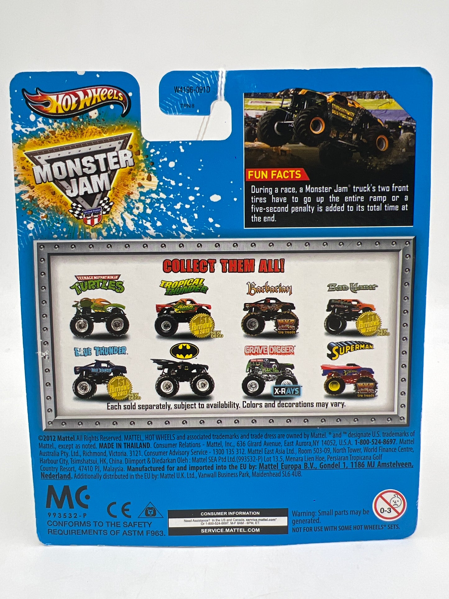 Hot Wheels Monster Jam Max-D Teenage Mutant Ninja Turtles