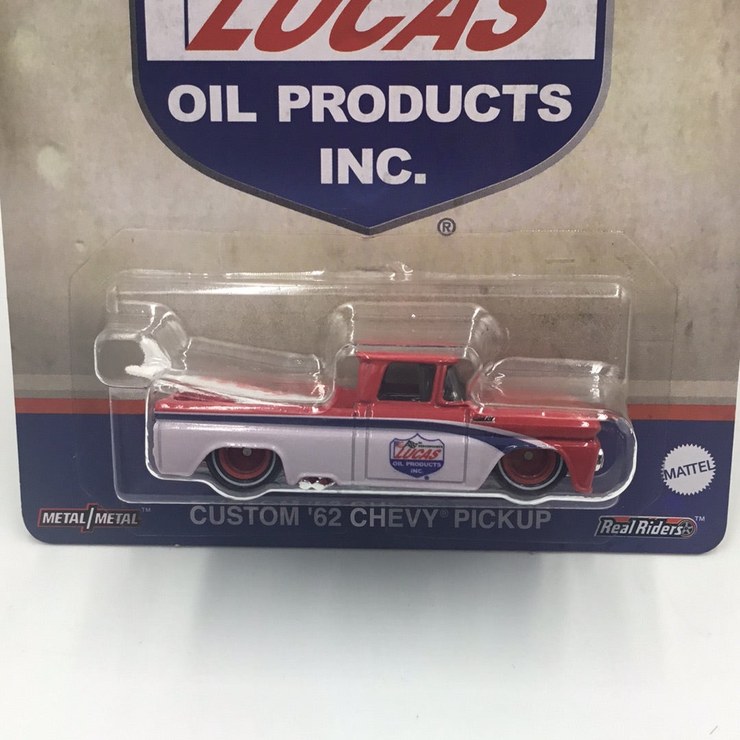 2023 Hot wheels Pop Culture Vintage Oil #2 Lucas oil Custom 62 Chevy Pickup 2/5