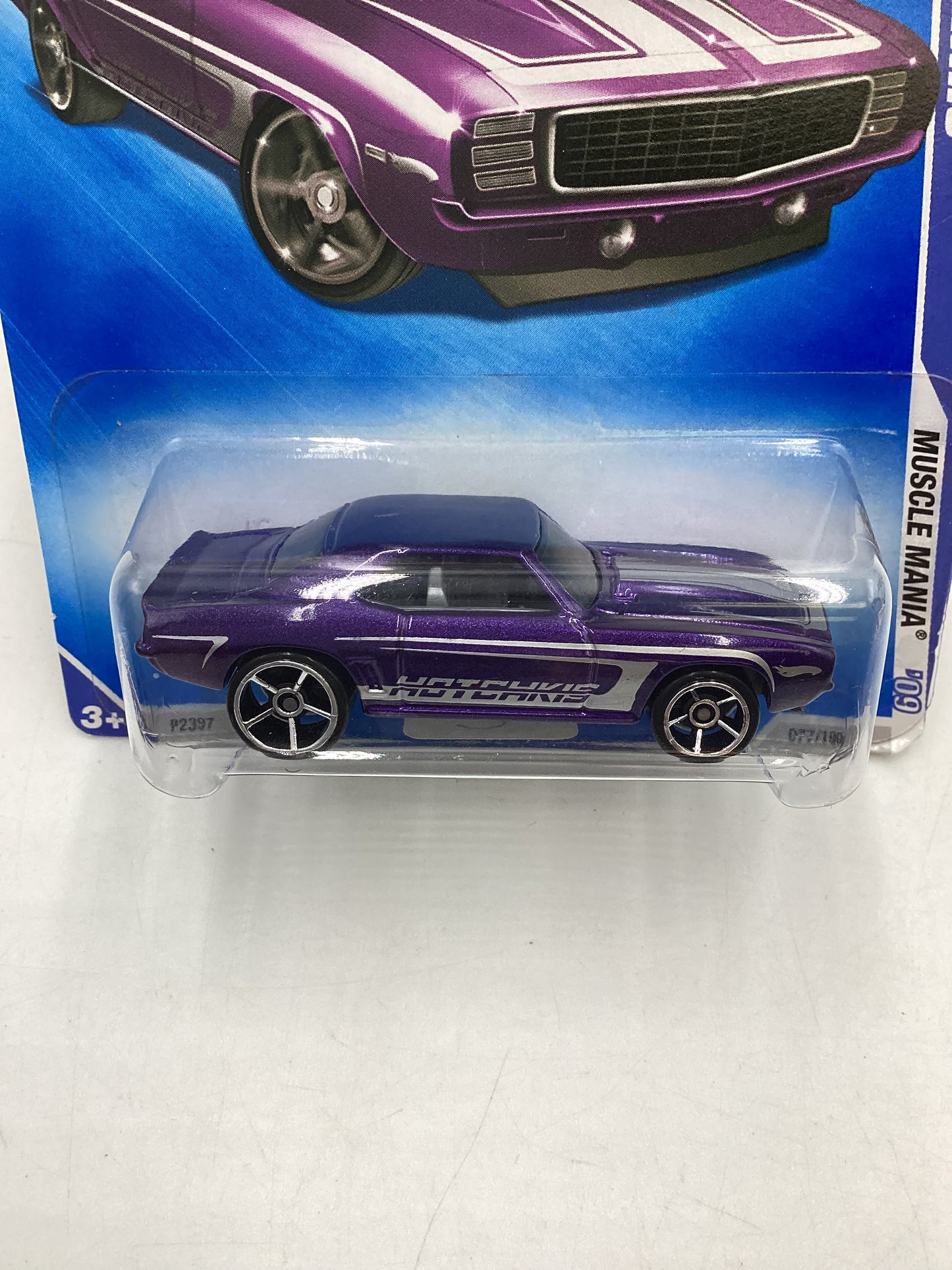 2009 Hot wheels #077 Purple 69 Camaro 14B