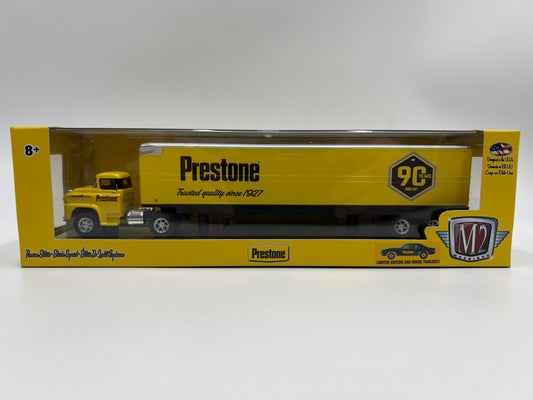M2 Machines Auto Haulers Prestone 1958 Chevrolet Spartan LCF & 1969 Chevrolet Camaro Z/28 RS R27