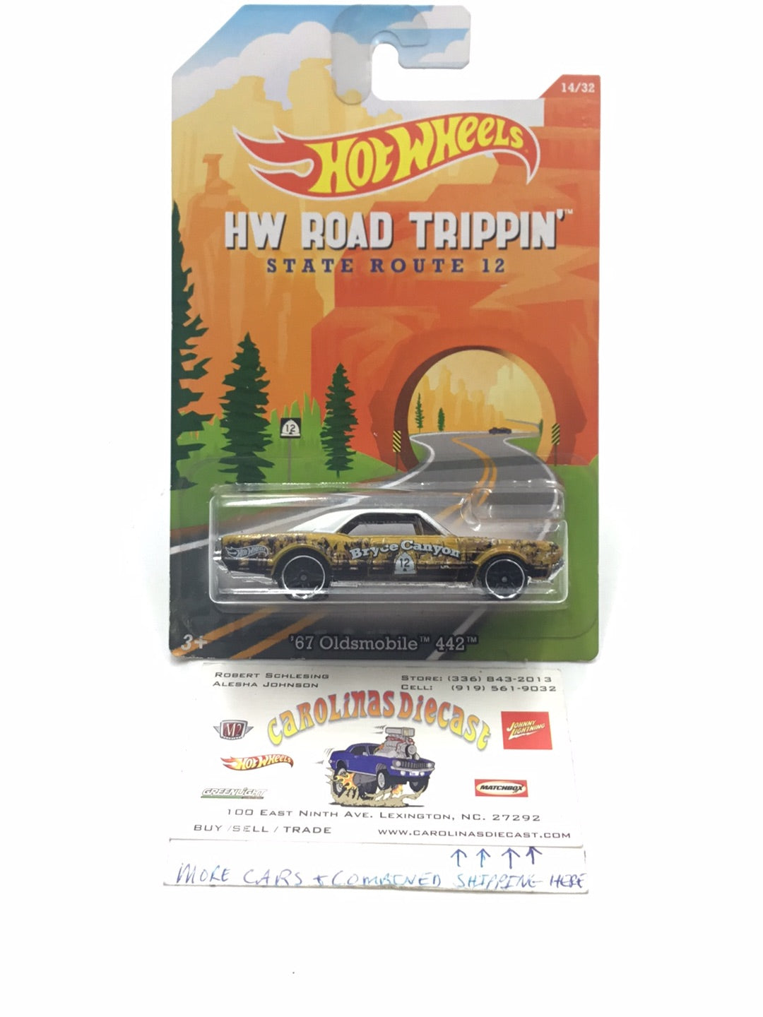 Hot Wheels Road Trippin 67 Oldsmobile 442 #14 W4