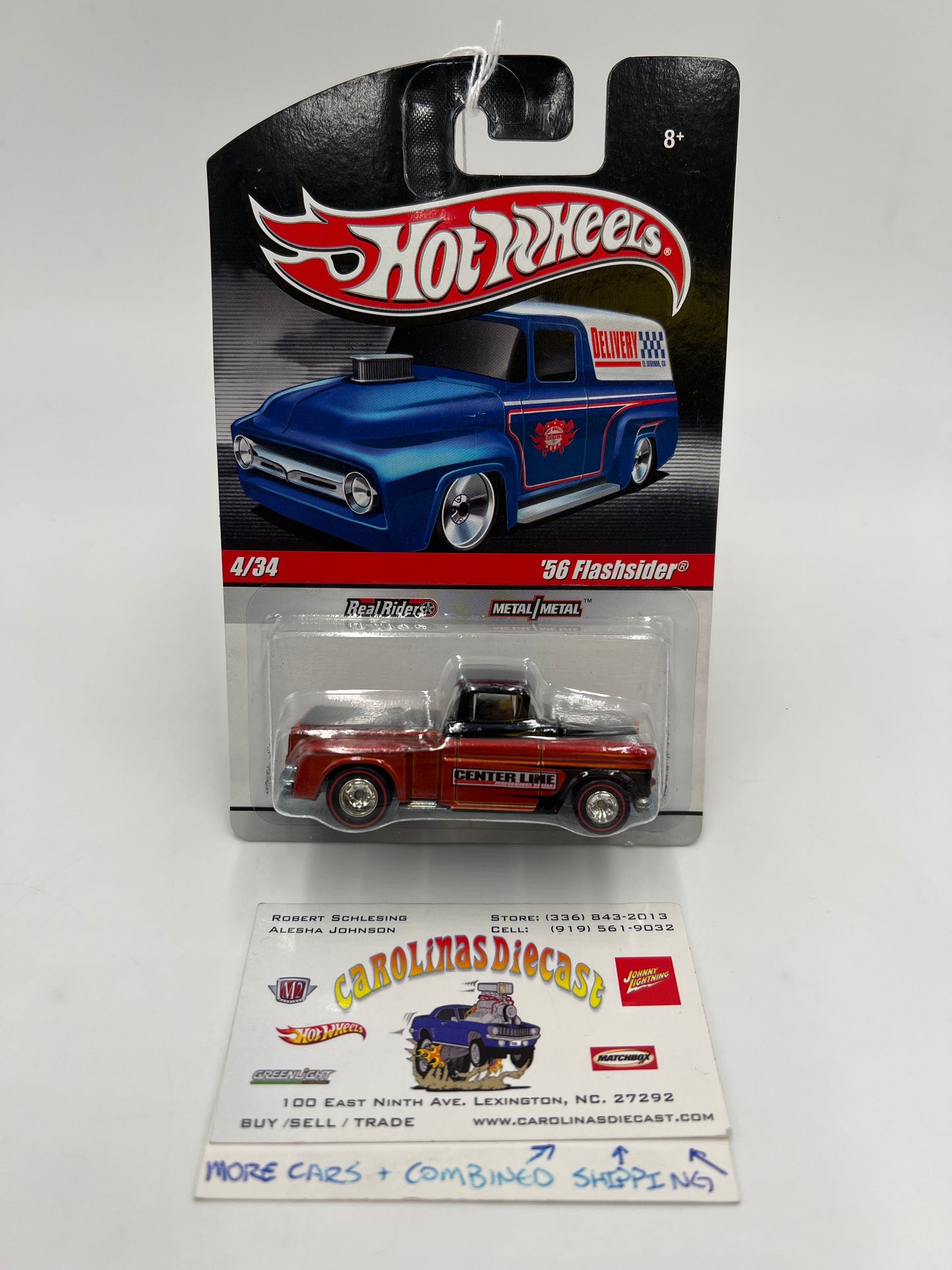 Hot Wheels Slick Rides #4 56 Flashsider Center Line Dark Orange 245B